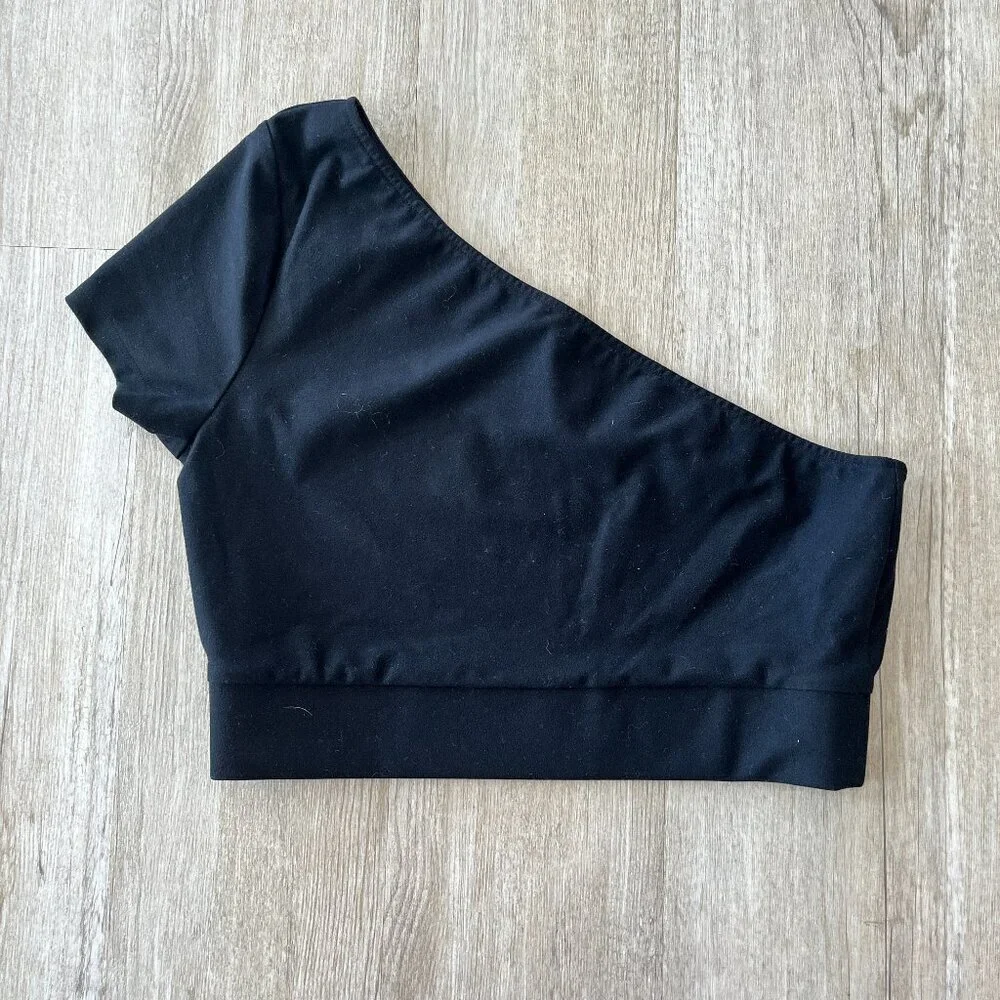 Womens Victoria Sport Black One Shoulder Top - M - Picture 1 of 5